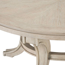 Round Cocktail Table for Living Room Traditional - Sanctuary White Oak Wood