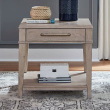 New Haven End Table for Living Room Traditional - Sanctuary White Oak Wood