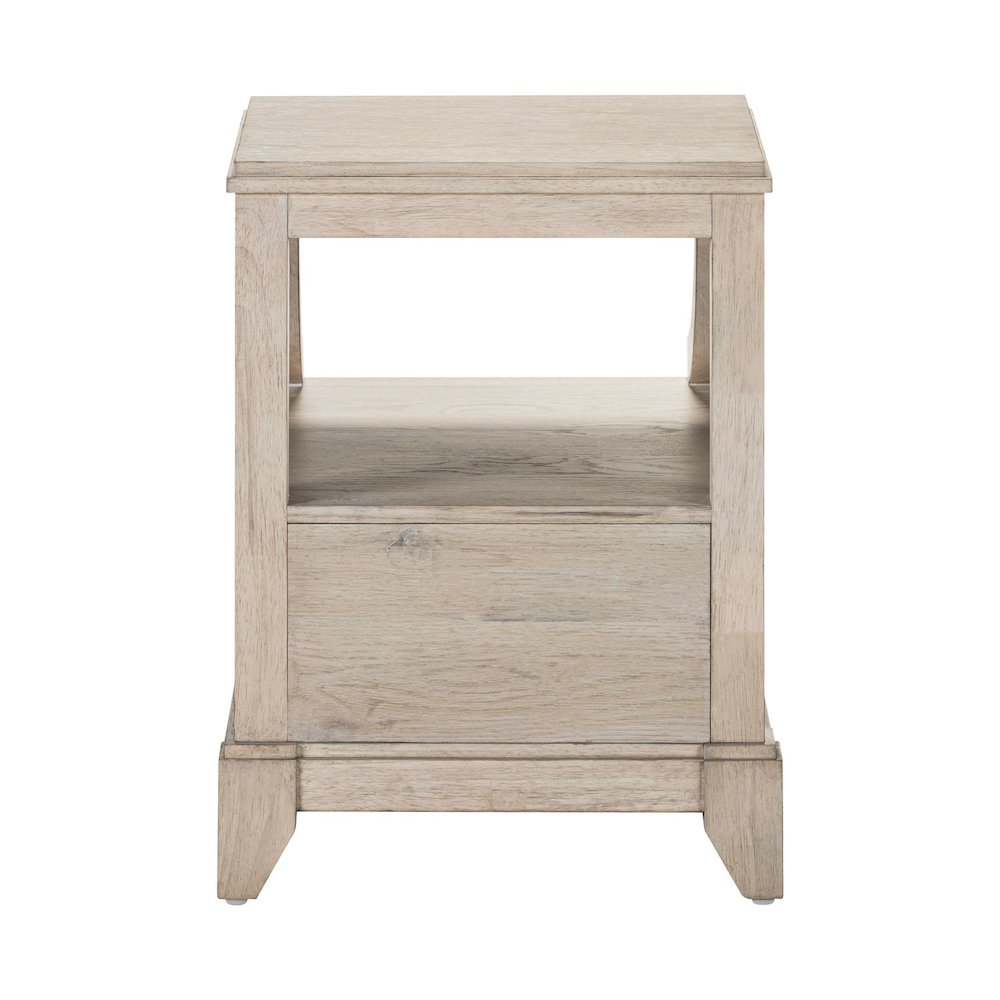 New Haven Chairside Table for Living Room Traditional - Sanctuary White Oak Wood