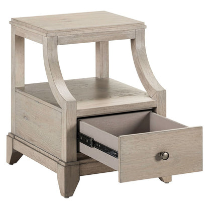 New Haven Chairside Table for Living Room Traditional - Sanctuary White Oak Wood