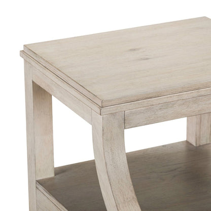 New Haven Chairside Table for Living Room Traditional - Sanctuary White Oak Wood