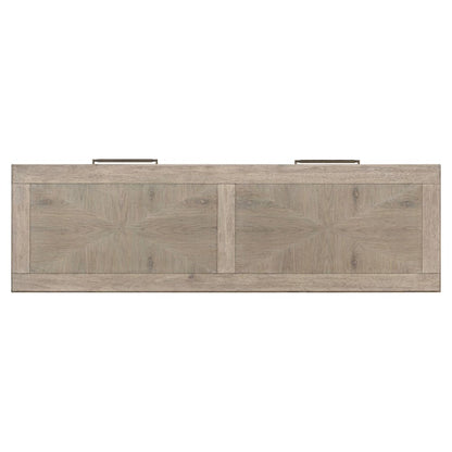 Sofa Table for Living Room Storage Traditional - Sanctuary White Oak Wood