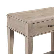 Sofa Table for Living Room Storage Traditional - Sanctuary White Oak Wood