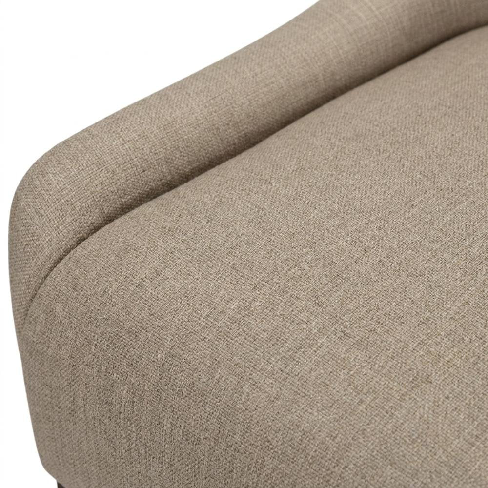 Upholstered Traditional Dining Chairs for Living Room, Brown, Set of 2