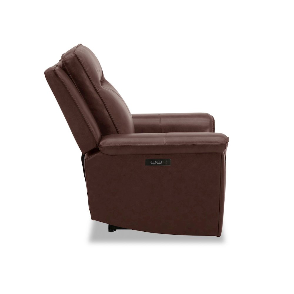 Avery Dual Power Recliner Living Room Chair - Cognac Leather