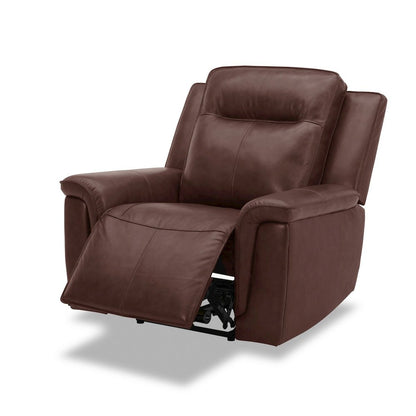 Avery Dual Power Recliner Living Room Chair - Cognac Leather