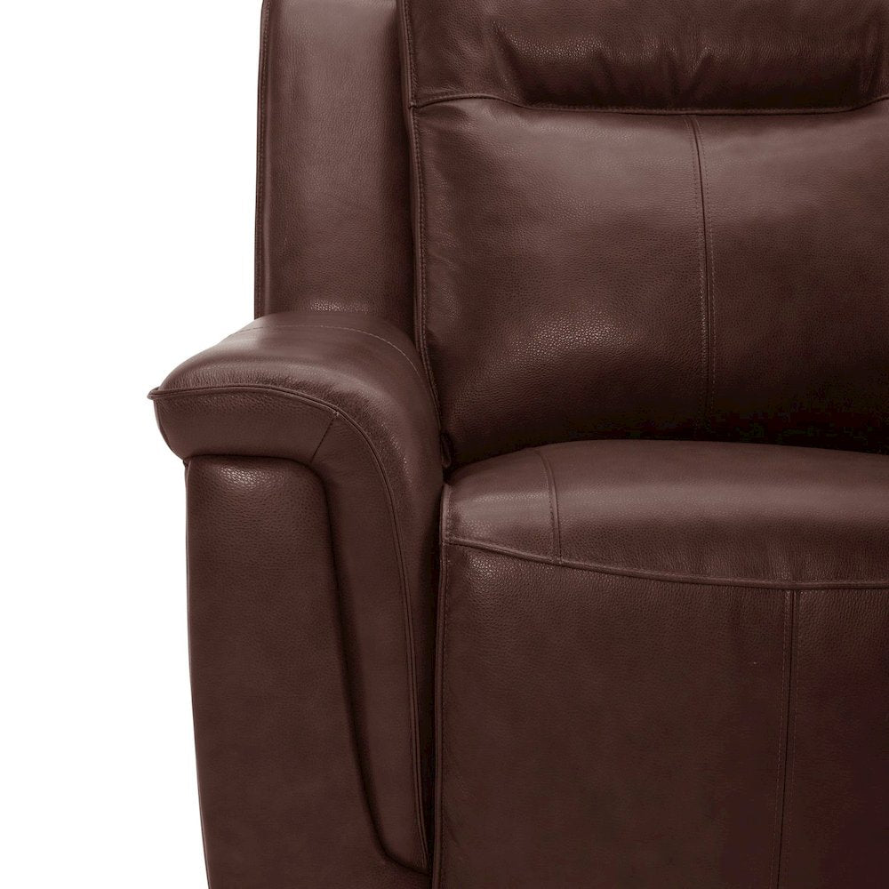 Avery Dual Power Recliner Living Room Chair - Cognac Leather