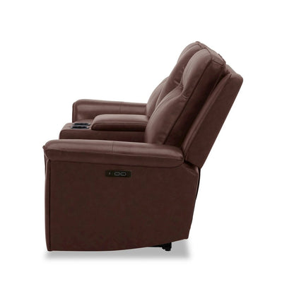 Avery Power Reclining Loveseat - Cognac Leather