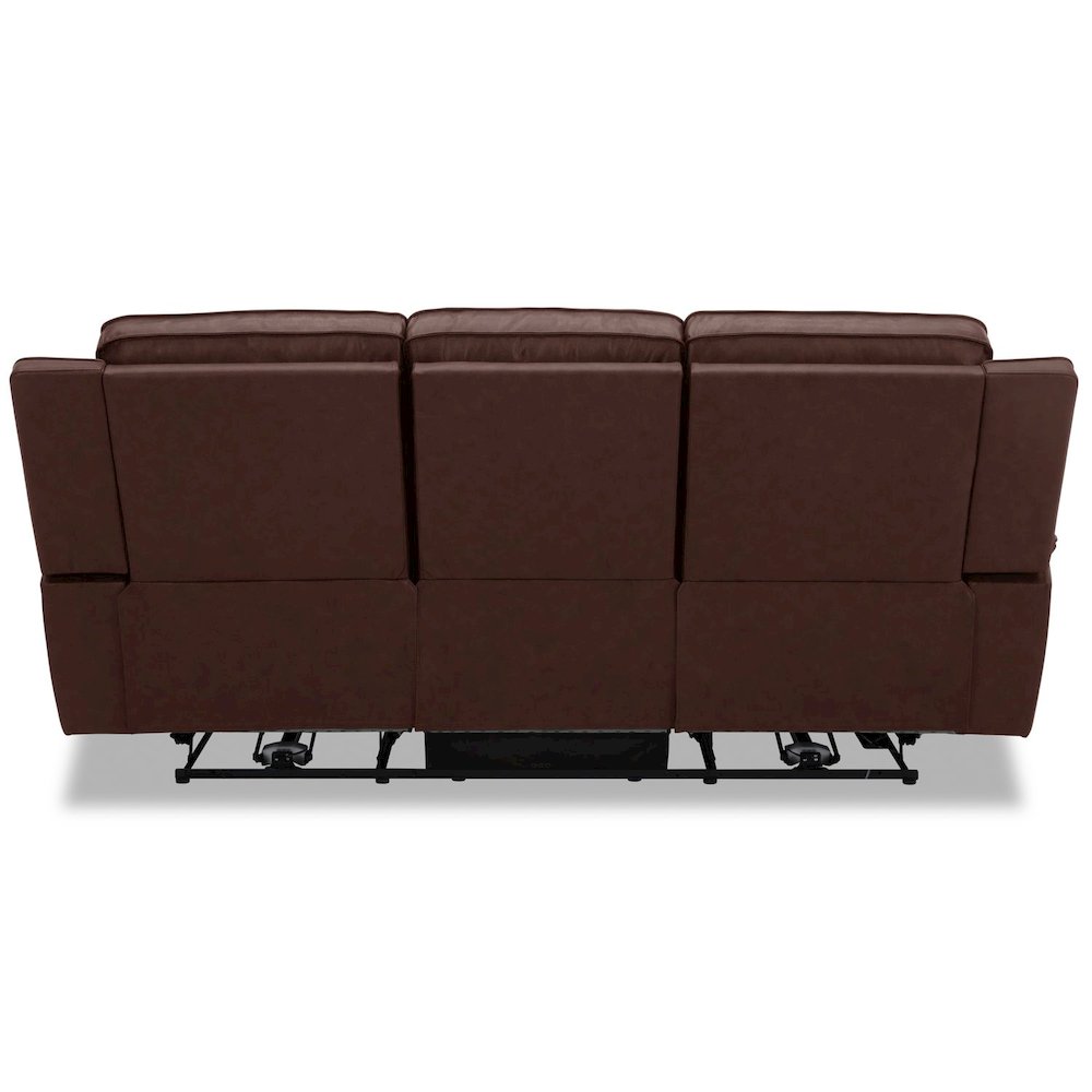 Avery Power Reclining Sofa with USB Charging Ports - Cognac Leather