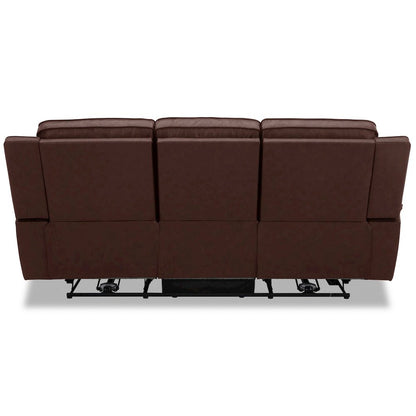 Avery Power Reclining Sofa with USB Charging Ports - Cognac Leather