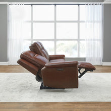 Avery Living Room Power Recline Set with Sofa & Loveseat - Cognac Leather