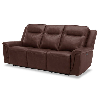 Avery Living Room Power Recline Set with Sofa & Loveseat - Cognac Leather