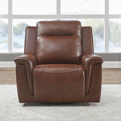 Avery Power Recline Set with Sofa, Loveseat & Recliner - Cognac Leather