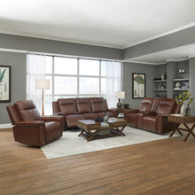 Avery Power Recline Set with Sofa, Loveseat & Recliner - Cognac Leather