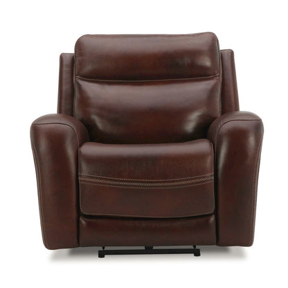 Blair Power Recliner, Power Headrest and Zero Gravity in Cognac Leather