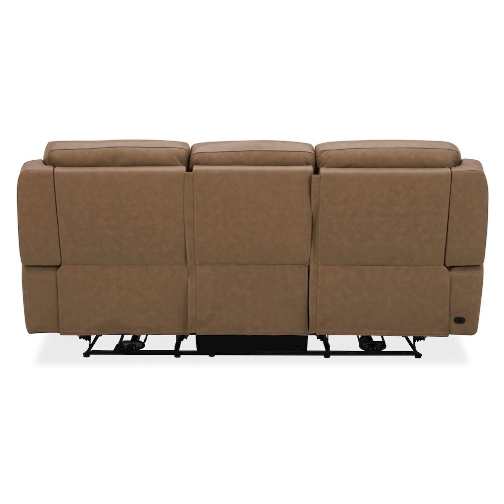Carrington Triple Power Reclining Sofa - York Sand Leather