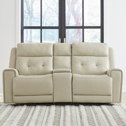 Dual Reclining Loveseat w/ Console, Power Headrest, Lumbar with Zero Gravity