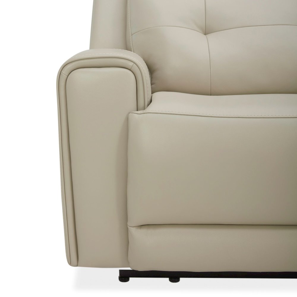 Carrington Power Reclining 6 Piece Sectional Sofa - Baja Stone Leather