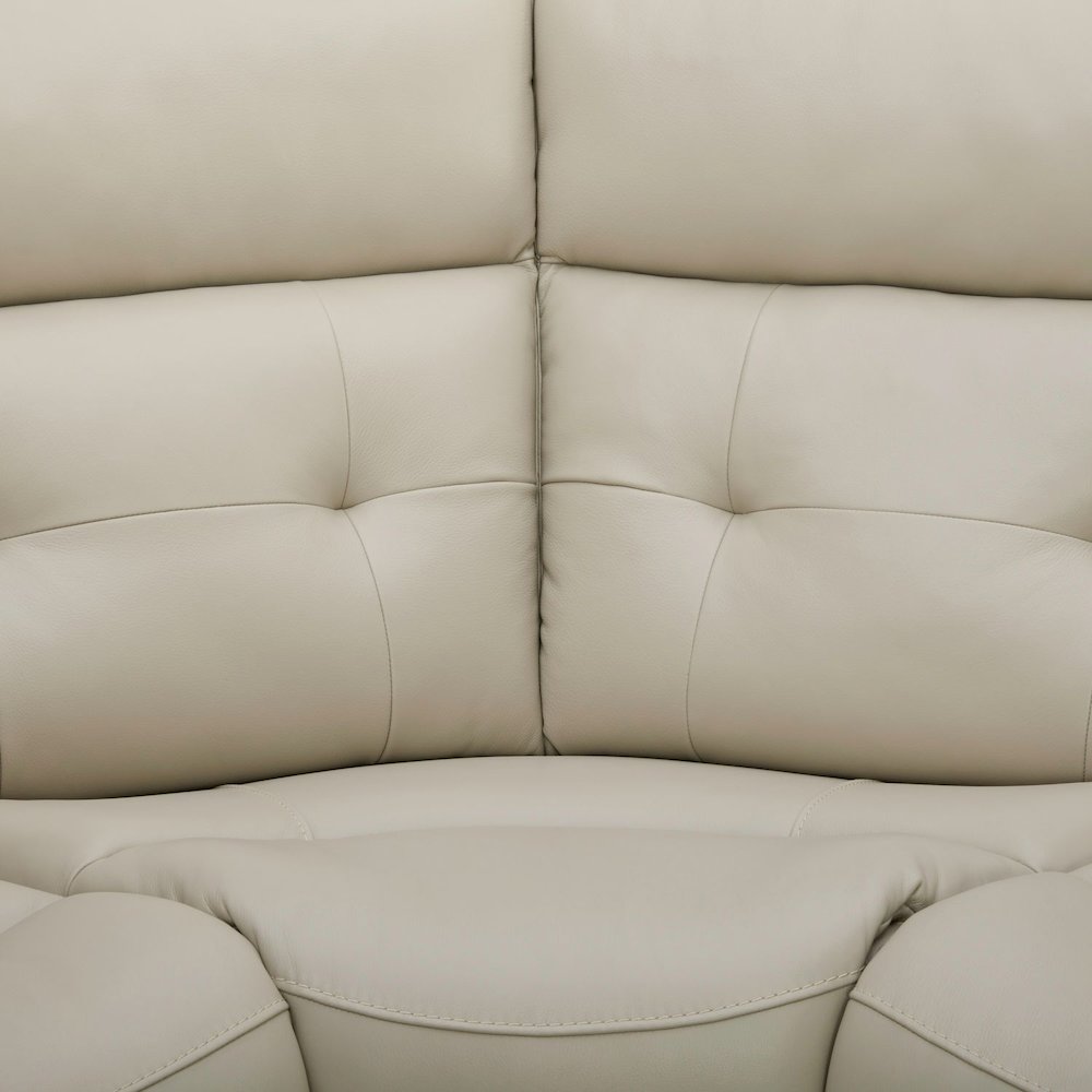 Carrington Power Reclining 6 Piece Sectional Sofa - Baja Stone Leather