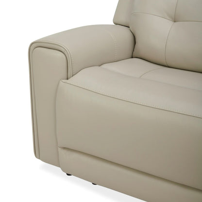 Carrington Power Reclining 6 Piece Sectional Sofa - Baja Stone Leather