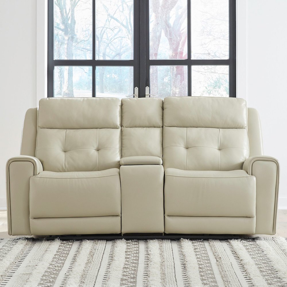 Carrington Carrington Sofa w/ Loveseat & Recliner - Baja Stone Leather