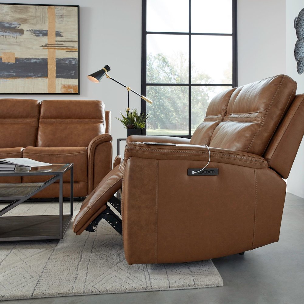 Dual Reclining Loveseat w/ Console, Power Headrest, Lumbar with Zero Gravity