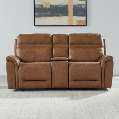 Dual Reclining Loveseat w/ Console, Power Headrest, Lumbar with Zero Gravity