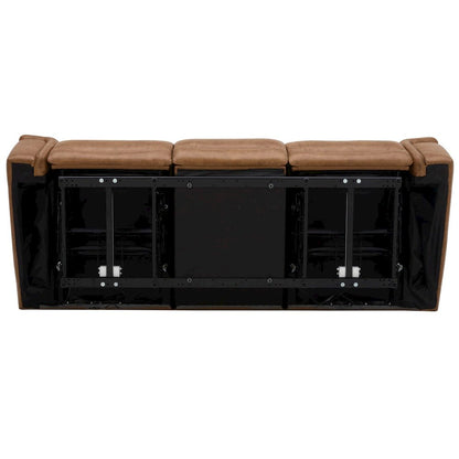Power Three Seat Dual Reclining Sofa, Power Headrest, Lumbar with Zero Gravity