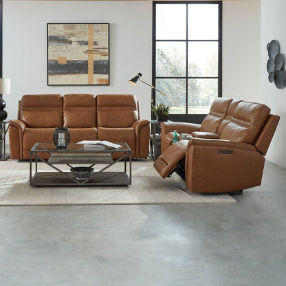 Cooper Cooper Sofa & Loveseat - Camel Leather