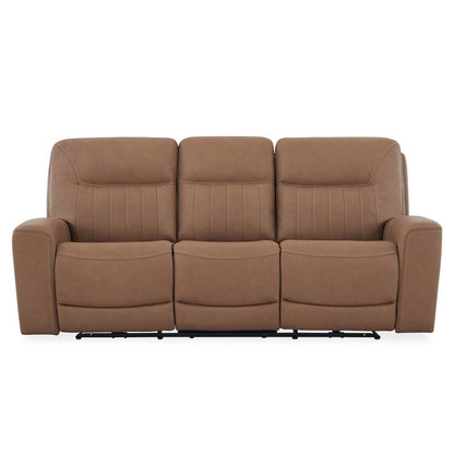 Bennett Power Recline Sofa with Charging Ports - Butternut Leather