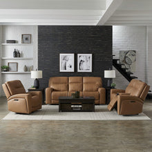 Power Recline Sofa, Loveseat & Recliner with Charging Ports - Butternut Leather