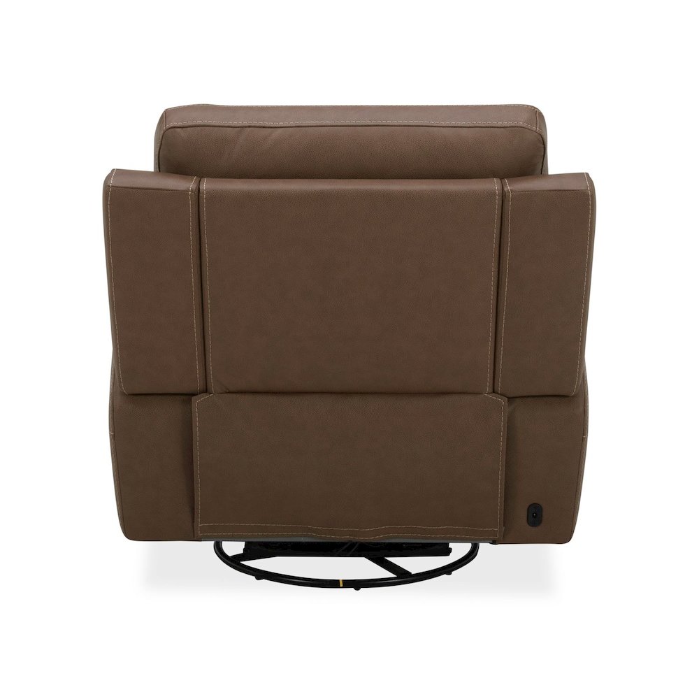 Collins Triple Power Recliner Living Room Chair - York Chestnut Leather