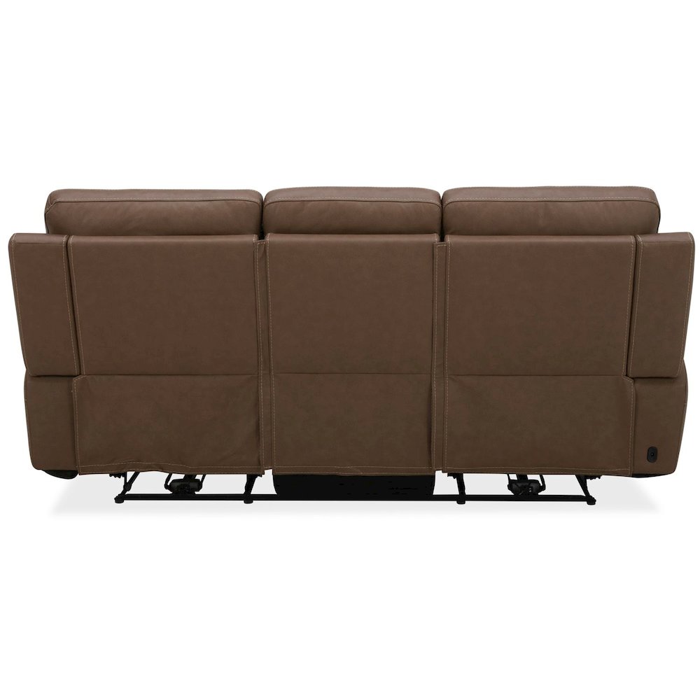 Collins Triple Power Reclining Sofa - York Chestnut Leather
