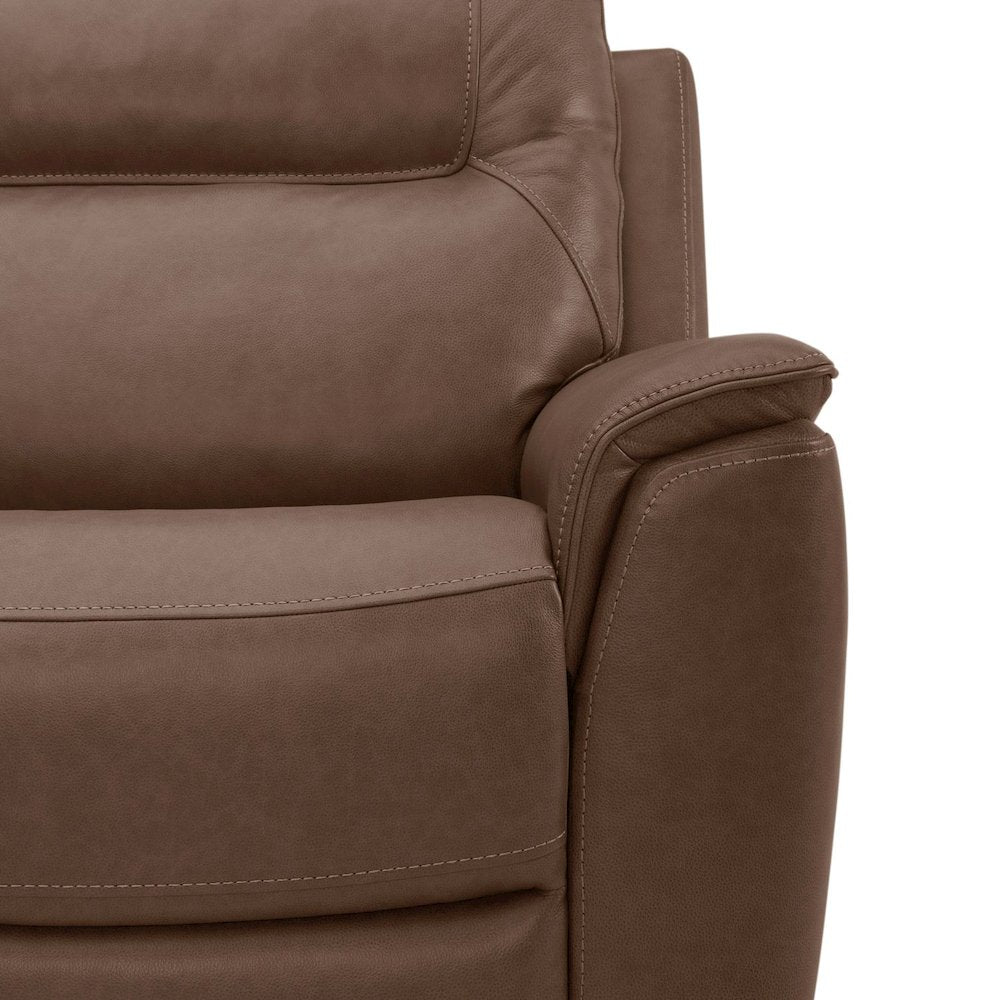 Collins Power Reclining 6 Piece Sectional Sofa - York Chestnut Leather