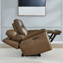 Collins Power Recline Set with Sofa & Loveseat - York Chestnut Leather