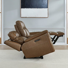 Collins Power Recline Set with Sofa, Loveseat & Recliner - York Chestnut Leather