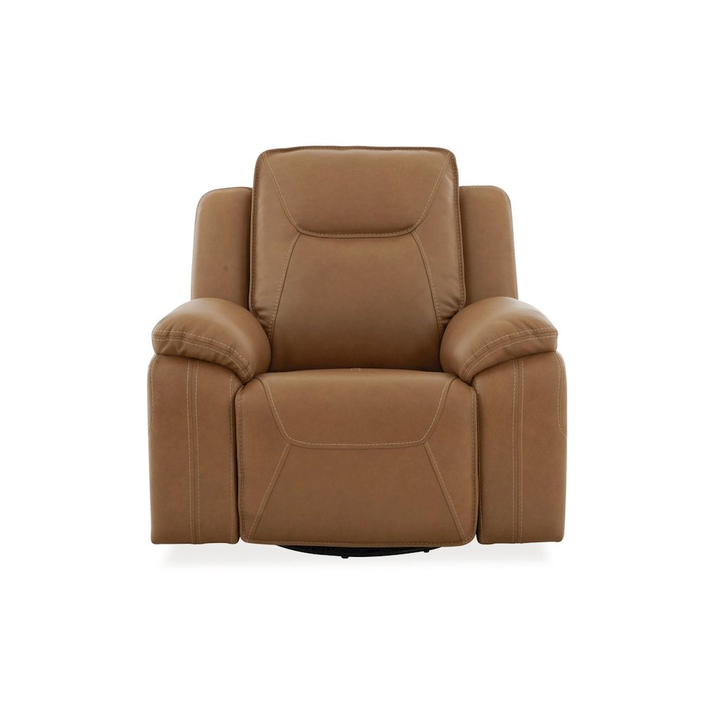 Recliner Armchair with Power Recline, Heat & Massage - York Butternut Leather
