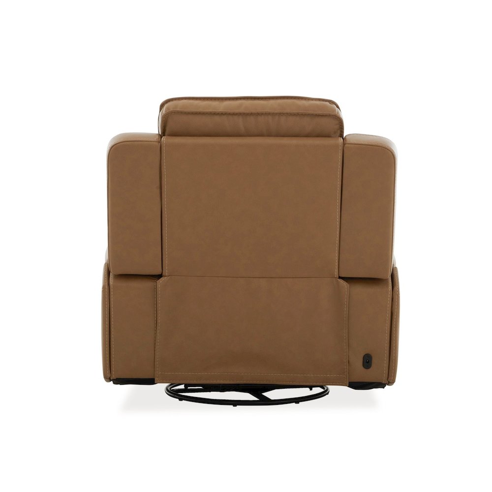 Recliner Armchair with Power Recline, Heat & Massage - York Butternut Leather