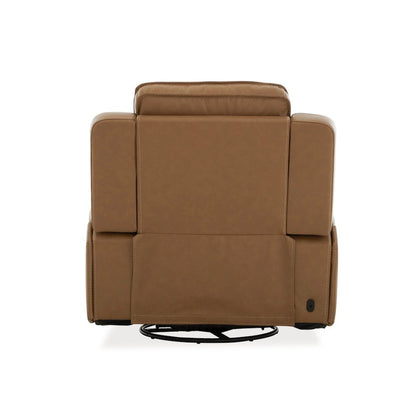 Recliner Armchair with Power Recline, Heat & Massage - York Butternut Leather