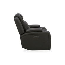 Recliner Armchair with Power Recliner, Charging Port - Aline Coal Gray Leather