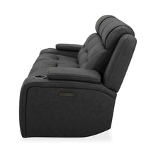 Power Recline Sofa with Charging Ports - Aline Coal Gray Leather