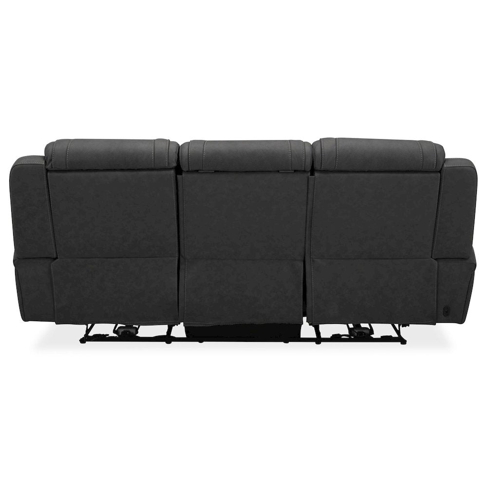 Power Recline Sofa with Charging Ports - Aline Coal Gray Leather