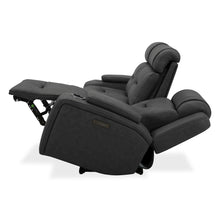 Power Recline Sofa with Charging Ports - Aline Coal Gray Leather