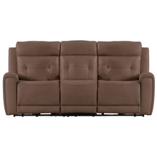 Beckham Recline Set with Sofa, Loveseat & Recliner - Aline Saddle Brown Leather