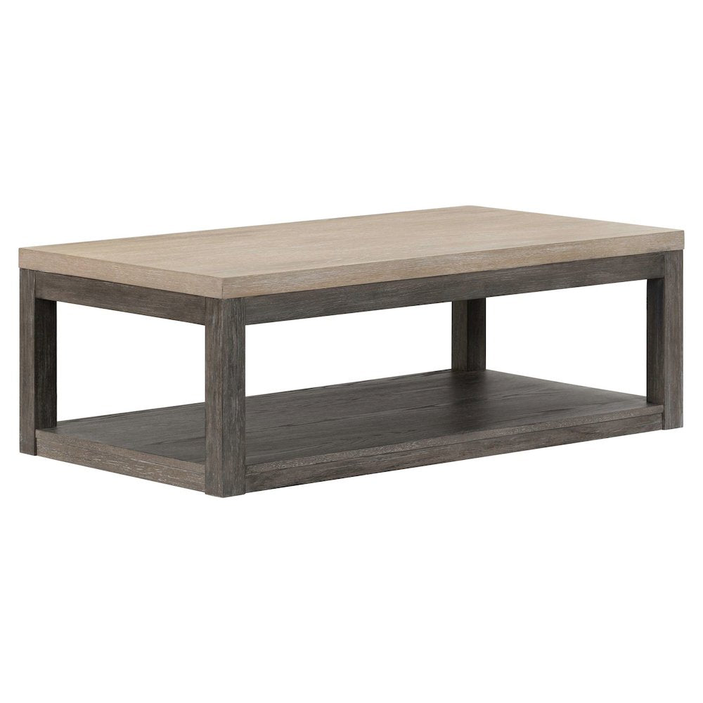 Piedmont 3 Piece Table Set - Cocktail, 2 End Tables, Charcoal Ash Oak