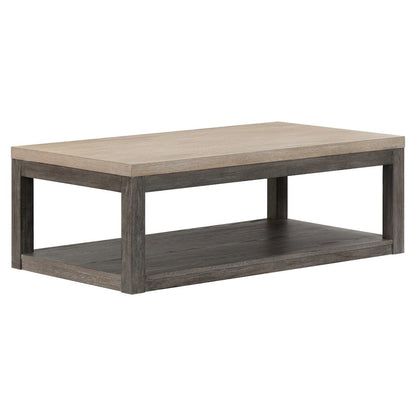 Piedmont 3 Piece Table Set - Cocktail, 2 End Tables, Charcoal Ash Oak