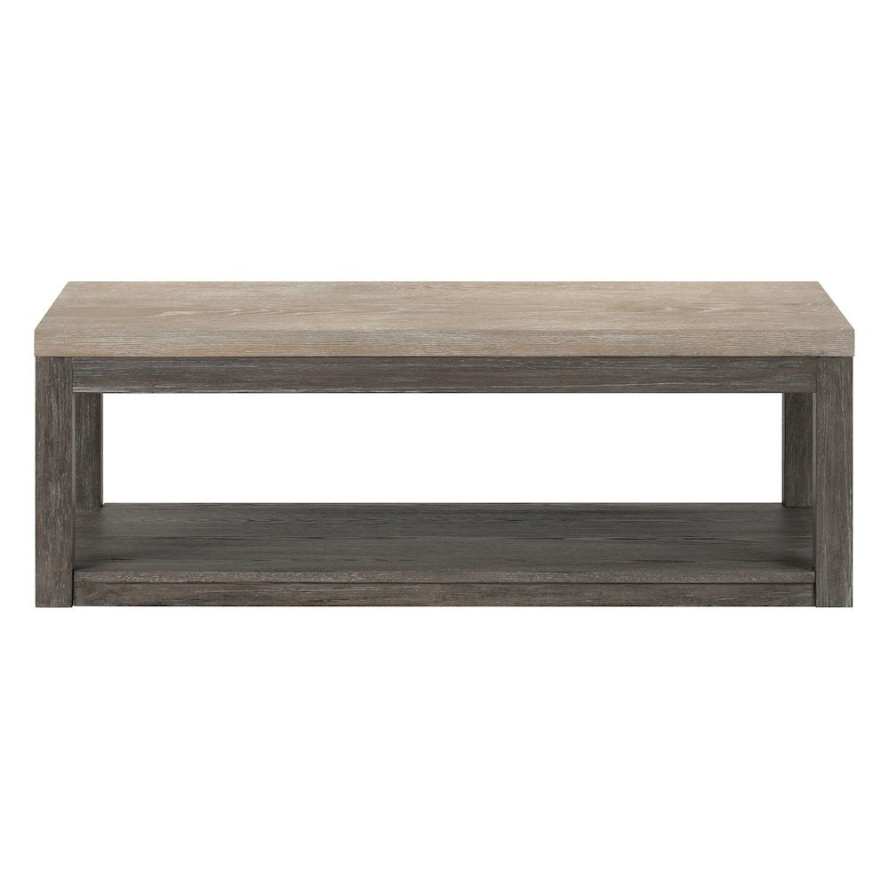 Piedmont 3 Piece Table Set - Cocktail, 2 End Tables, Charcoal Ash Oak