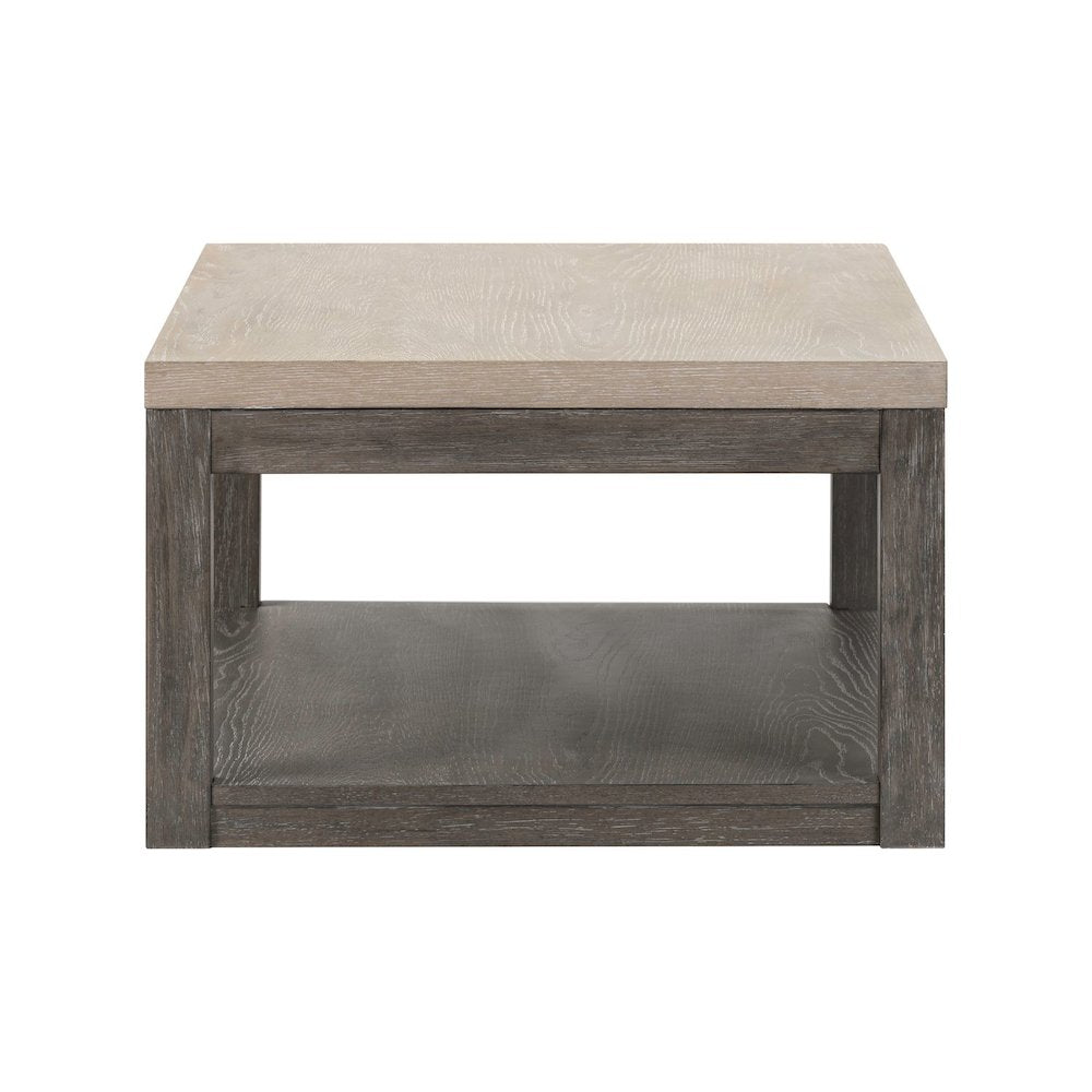 Piedmont 3 Piece Table Set - Cocktail, 2 End Tables, Charcoal Ash Oak