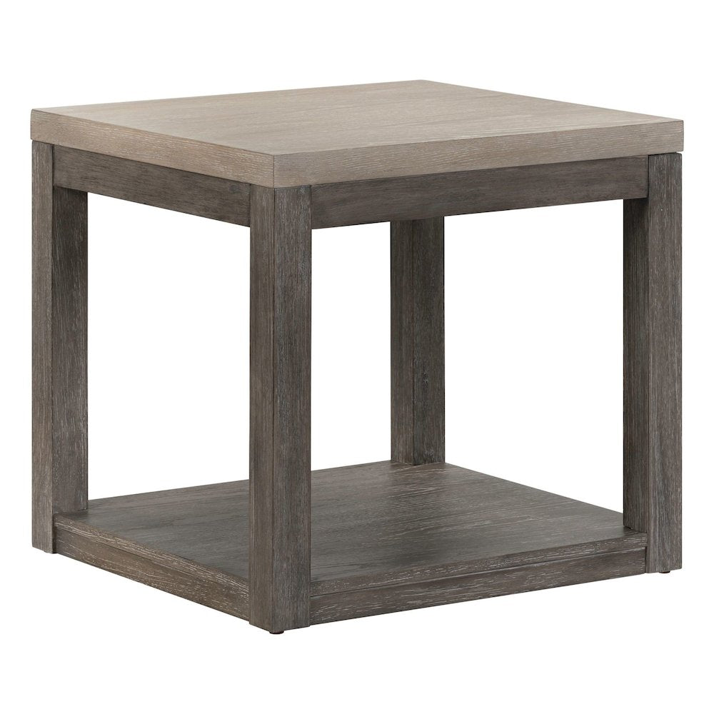 Piedmont 3 Piece Table Set - Cocktail, 2 End Tables, Charcoal Ash Oak