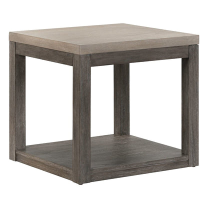 Piedmont 3 Piece Table Set - Cocktail, 2 End Tables, Charcoal Ash Oak